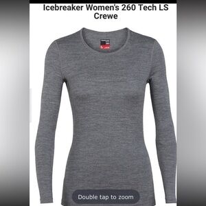 Icebreaker NWT Women's 260 Tech LS Crewe